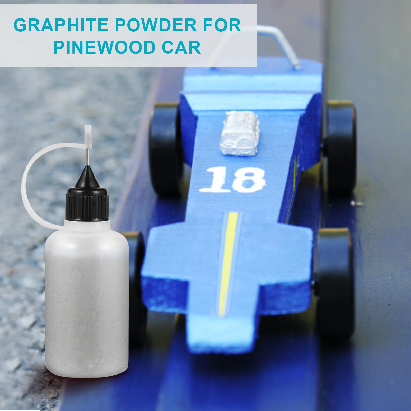 1LB Pure Graphite Powder,3000 Mesh Microfine Dry Graphite Lubricant Powder for Locks,Pinewood Cars,Bearings,Reels,Sketches,Paintings