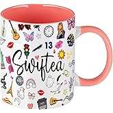 QualityLife Coffee Mug for Singer Fans,Singer Inspired Coffee Cup - 11 Ounce - Gift for Women - Singer Albums Gifts for Women Fans Merch for Swiftea