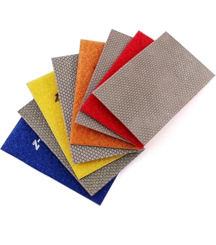 Diamond Sandpaper Electroplated Polishing Sheets - 200 Grit For Glass & Stone