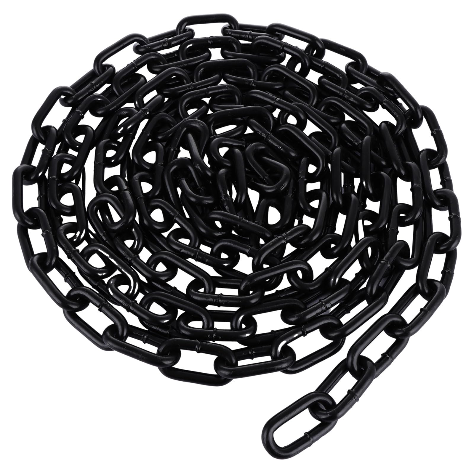 YAYODS 4 Metres Heavy Duty Chain, 8MM Black Carbon Steel Chain Link, Galvanized Steel Welded Chain Lift for for Hanging Plants, Fence Gate, Garage Doors, Swing Chain, Bicycle Security Lock