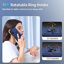 Vinve for Samsung Galaxy A03S Case with Slide