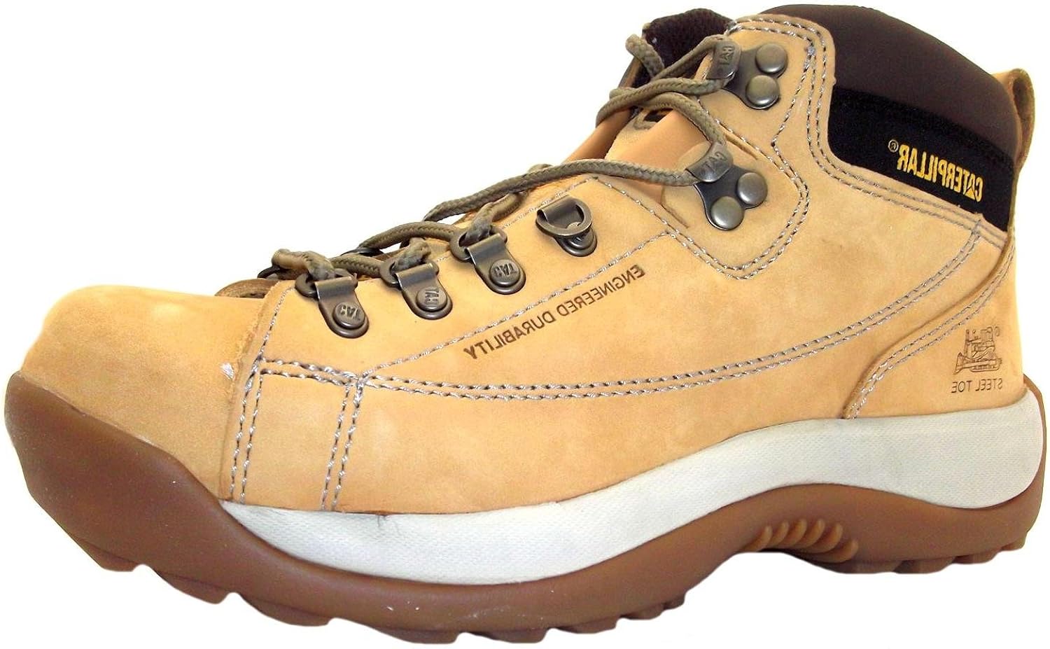 Caterpillar Size 8 Women's Active Alaska Leather Work Boots Yellow