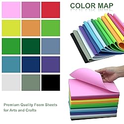 120 Pack EVA Foam Sheets, 8 x 6 Inch, 1mm