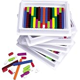 Learning Resources Connecting Cuisenaire Rods Small Group Set | Kindergarten Math Manipulatives, Fractions, Place Value, Multiplication, Base Ten Blocks, Classroom Learning Tool