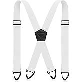 Sintege X Back Hidden Suspender 1.5 Inches Under Clothing Heavy Duty Work Suspenders for Men Women