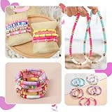 Fournine 5300 Pcs Clay Beads Kit with Charms for Bracelet Making view 9