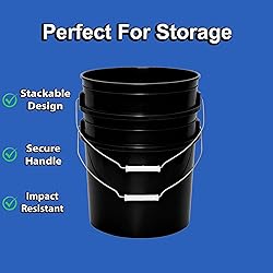 5 Gallon Bucket & Lid - 70 Mil All Purpose Pail