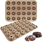 LDHHYH 2 Pack Mini Bundlette Cake Pans for Baking, 24-Cavity Mini Fluted Cake Pans, Nonstick Carbon Steel Bundtini Cake Molds, Mini Pound Cake Pan for Cupcakes, Donuts, Cornbread, Brownies, Jellies