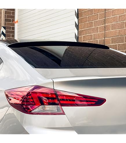 For 2011-2014 Hyundai Sonata W-Power Unpainted Black V-Style Trunk Spoiler Wing