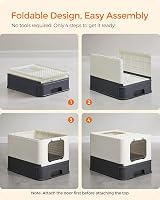 Feandrea Hidden Cat Litter Box with Hood and Slide-Out Tray 50x40.5x34.5 cm view 8