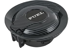 CARMOCAR Fuel Filler Door Cap Carbon Fibre Replacement for 2008-2023 Dodge Challenger fuel tank filler door cover 68250120AA