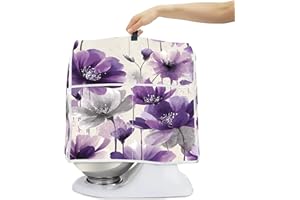 BVBOX Mixer Dust Cover for 6-8 Qt Stand Mixer, Cloth Cover with 2 Storage Pockets for Stand Mixer Protective Covers Large for 6-8 Quart Mixer