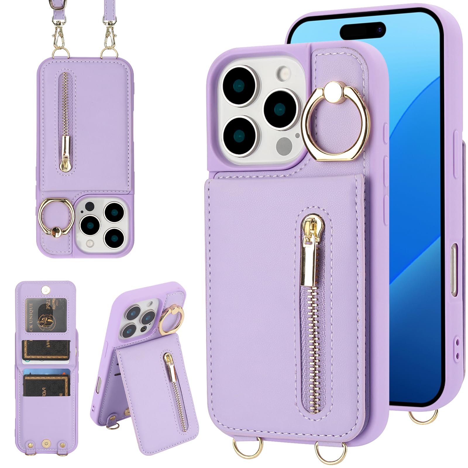 Jcxtrombulous Crossbody Wallet Case for iPhone 12