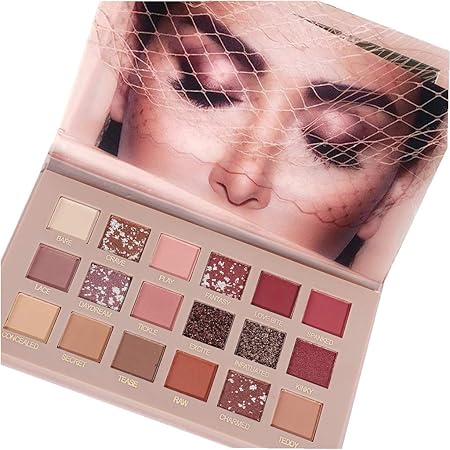 Amazon 18色アイシャドウ カラーパレット Florrita 韓国風 2in1 真珠光沢 マット 大人気 綺麗 コスメ 春 アイシャドウパレット アイメイク下地 激安 アイシャドウベース Eye Palette 女性 人気 キラキラ 落ちにくいアイシャドー パレット Diy Eye Shadow 舞台用 初心者