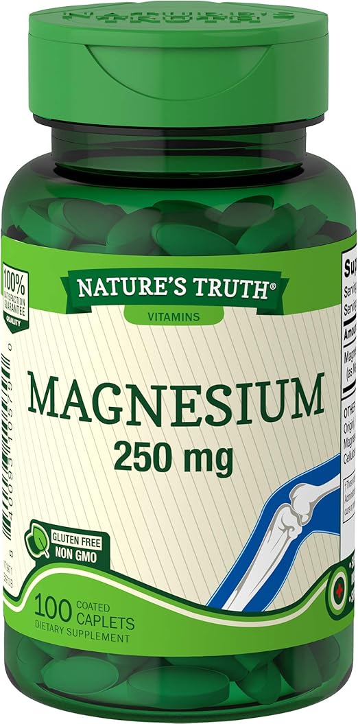 Nature's Truth Magnesium 250 mg 100 Tablets Health