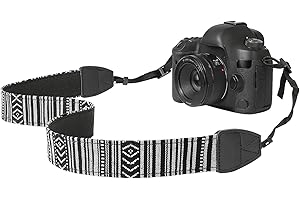 MoKo Camera Strap - Retro Cotton Canvas Woven Universal Shoulder Neck Sling Belt for All DSLR/SLR Cameras Canon/Sony/Nikon, A