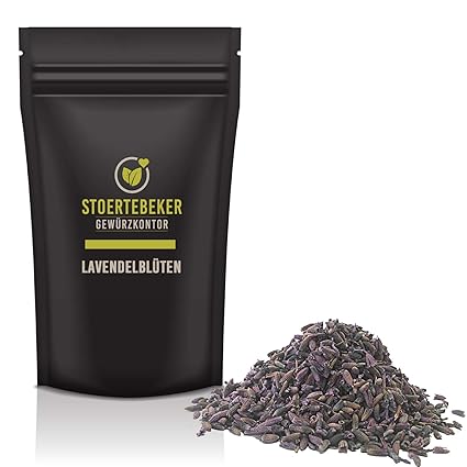 100g Lavendelblüten getrocknet Lavendel-Blüten natürlich vom Stoertebeker Gewürzkontor - Gourmet Serie