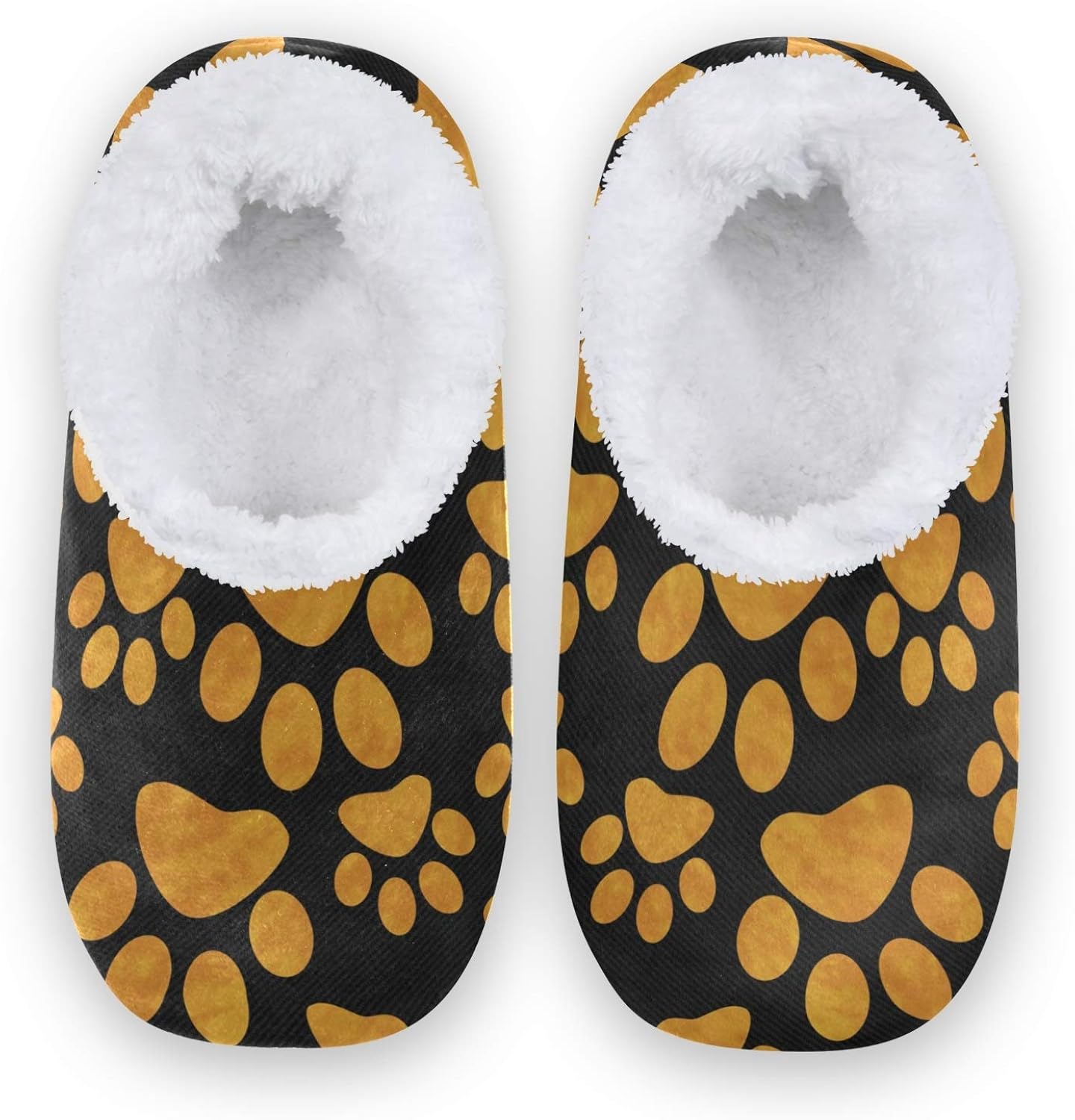 Linomo Animal Dog Paw Print Slippers for Women, Womens