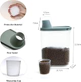 Citylife 2 Pack Dog Food Storage Container Airtight with Measuring Cup 2.3 L view 2