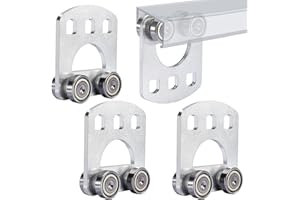 Gedlex 4 Wheels Trolley Assembly Rollers Four Bearing Trolley Assembly Rollers for Unistrut Trolley 1-5/8" Wide and All 1-5/8" or Taller Strut Channel 4PCS