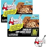 Dave&rsquo;s Killer Bread Organic Protein Bars, Chocolate Chip Cookie Dough with Branded Sticker 4 Count (Pack of 2)
