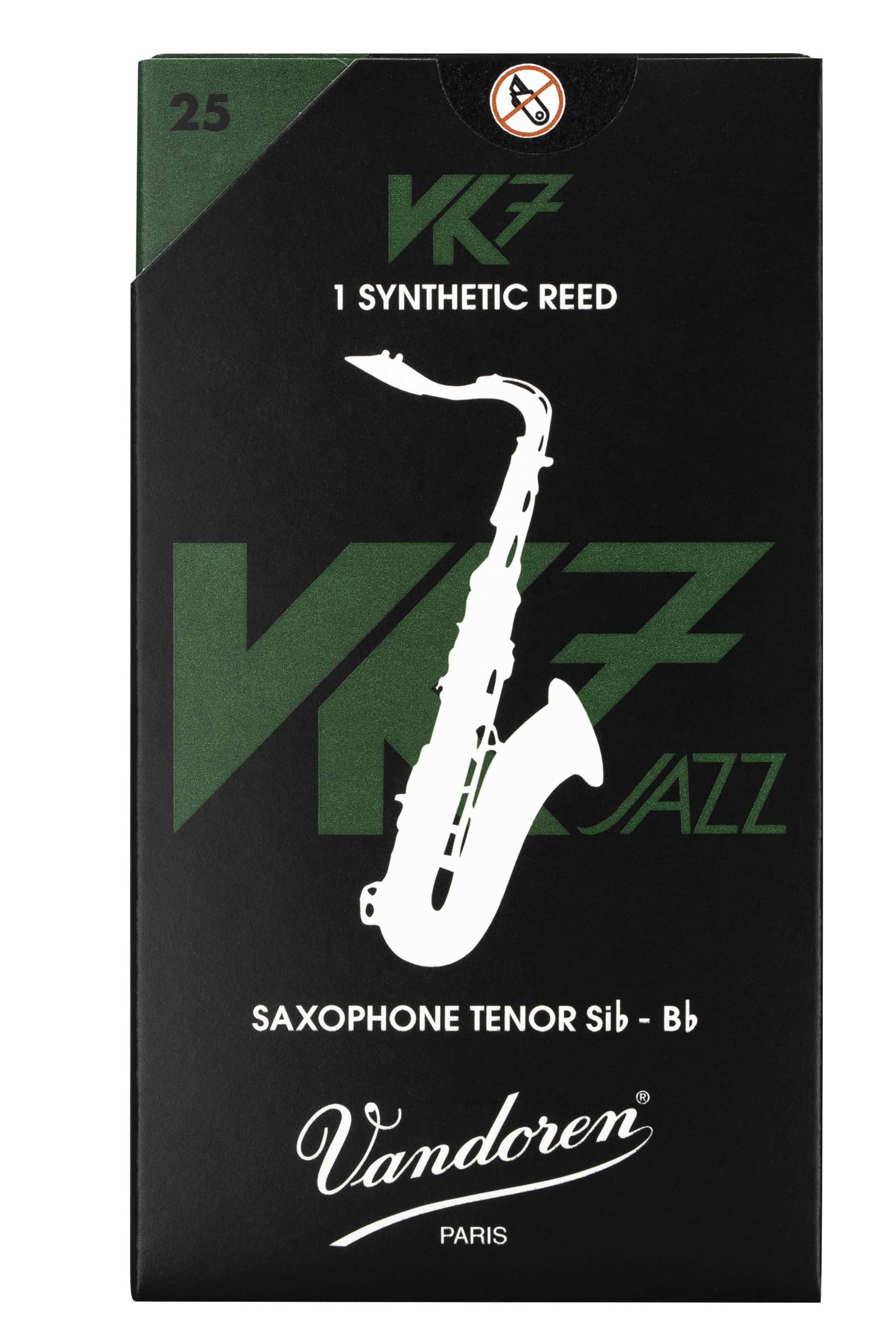 Vandoren VK7 Jazz Synthetic Tenor Saxophone Reed, Strength 25