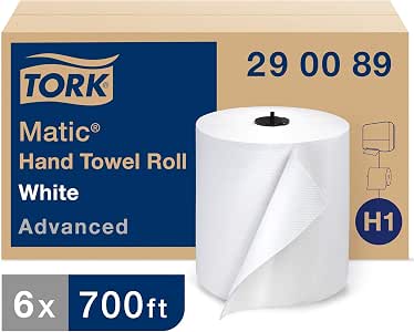 290089 : Tork Advanced Hardwound Towel Roll, White, 700 ft/Roll, 6