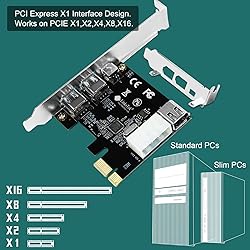 LinksTek 4-Ports 1394A PCIE FireWire 400 Expansion