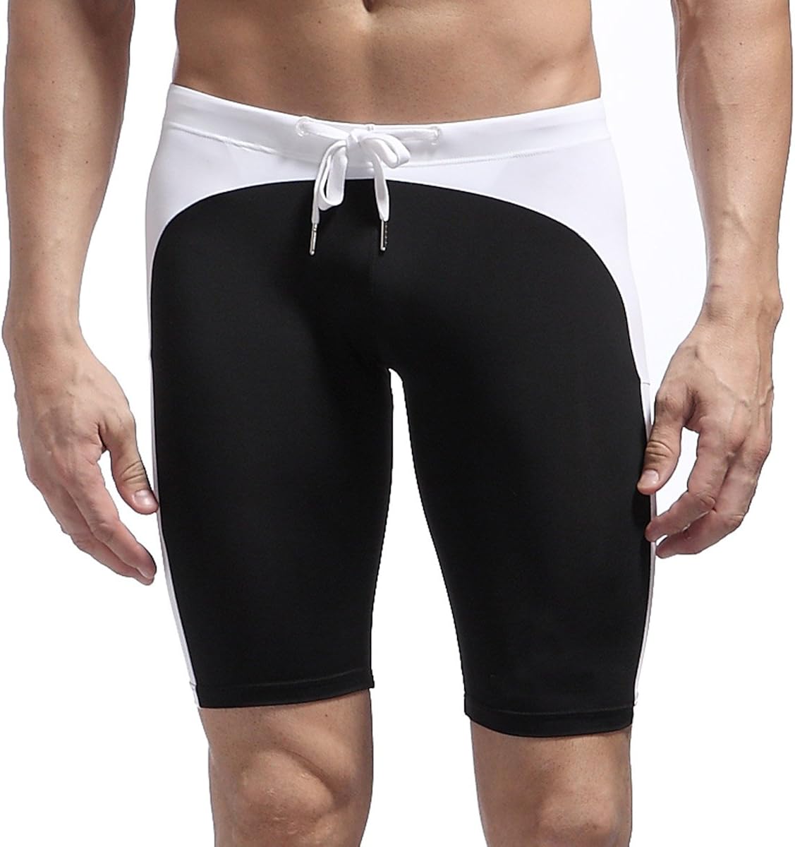 Breevo Above Knee Men's Half Tight Running Jogging, Riding, Swimming