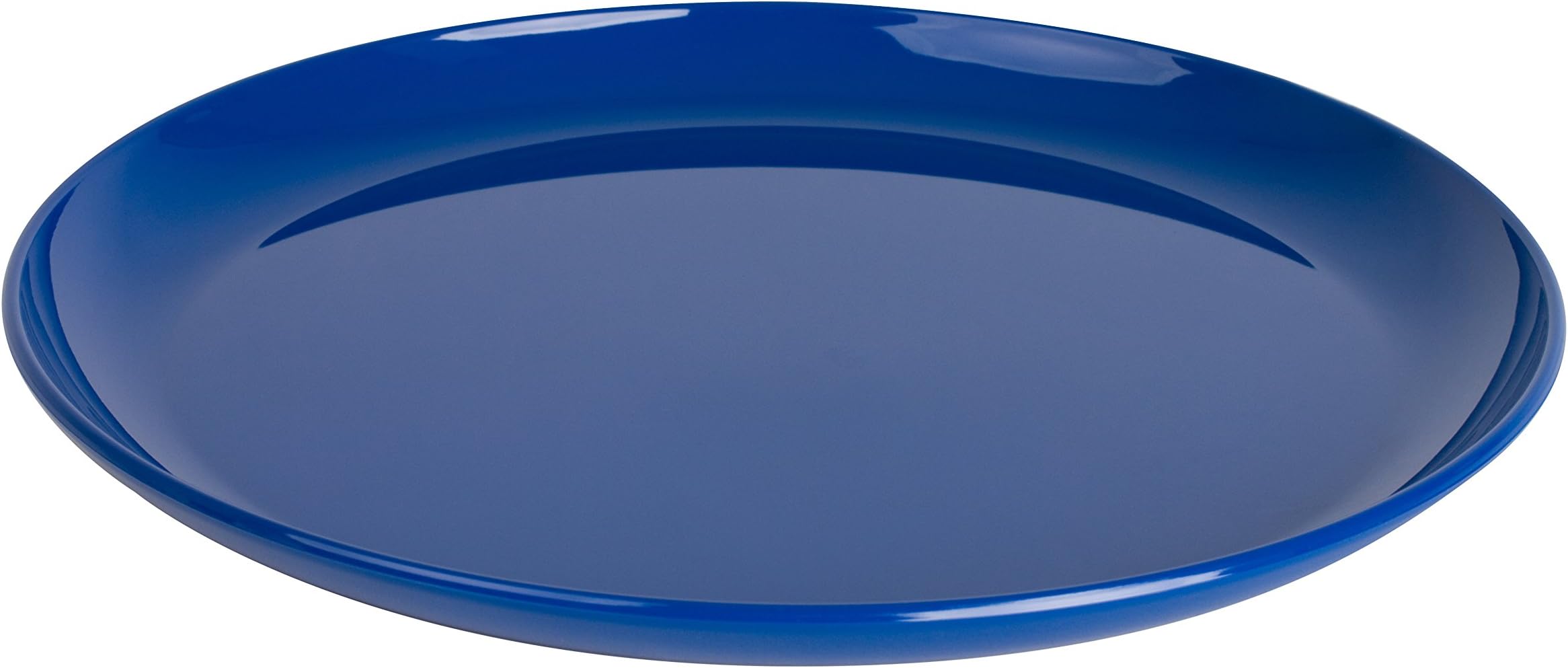 Kinderzeug Polycarbonate Flat Dinner Plate (24 cm, Blue, Pack of 6)