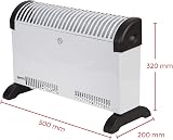 Igenix IG5200 2000W Portable Convector Heater Thermostat White Home Office view 3