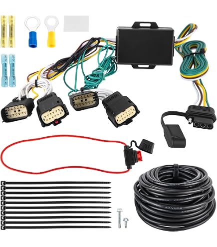 4-Pin Trailer Wiring Harness For 2018+ Jeep Wrangler JL/JLU & 2020+ Gladiator – Plug N Play, OEM Fit, Part 70206001