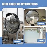 Eidoct Convex Safety Mirror 30cm 12" Wide Angle Driveway Garage Traffic Wall view 5