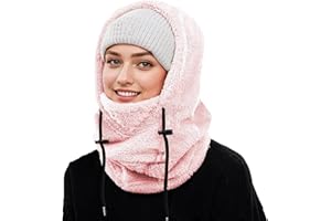 LYZLQLUCY Balaclava Winter Men and Women Ski Mask, Cold Weather Outdoor Wind-Resistant Warm Hats,Winter Masks&Hooded Scarves