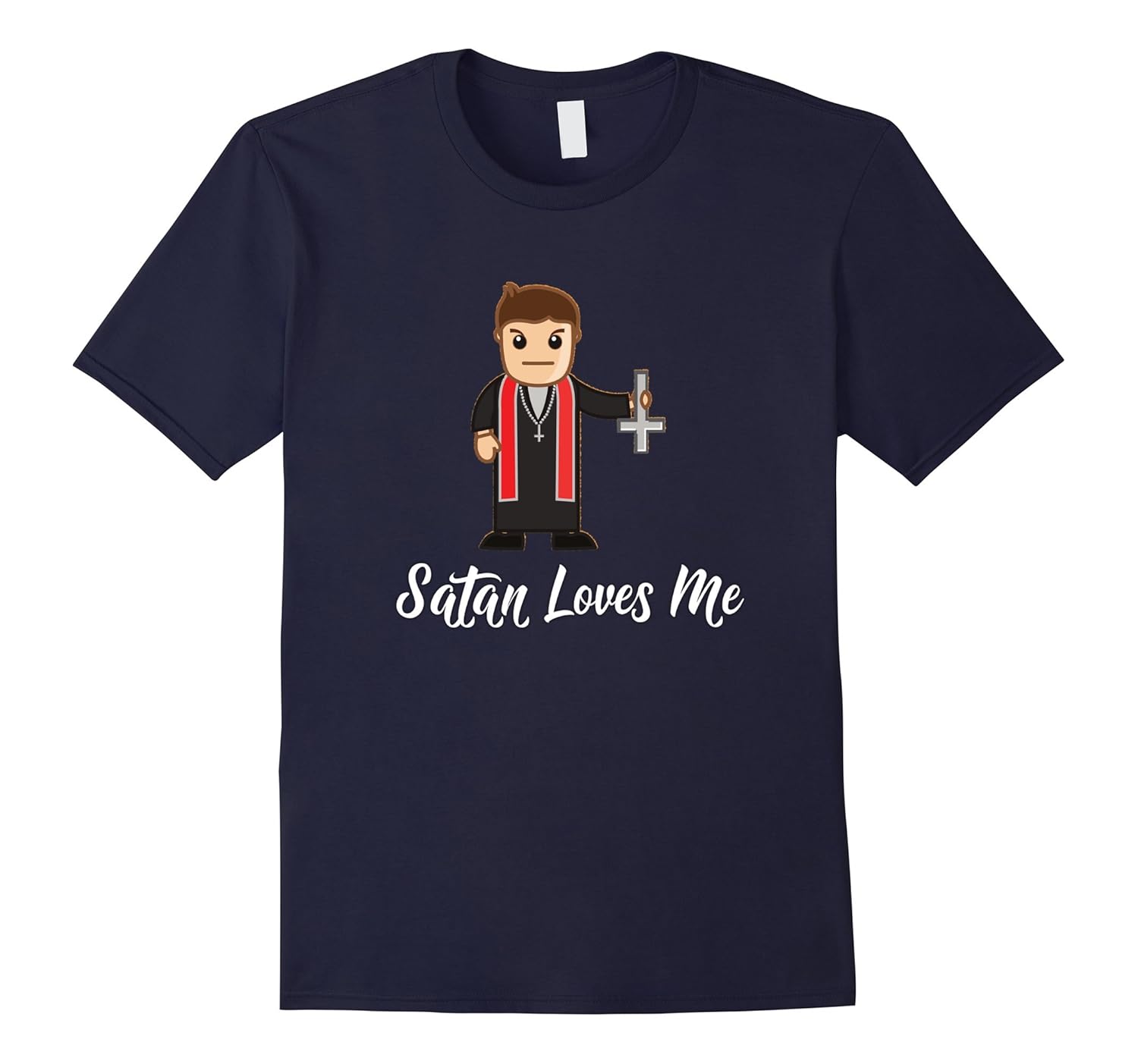 Satan Loves Me TShirt - Satanic Sarcastic Athiest Shirt-ANZ