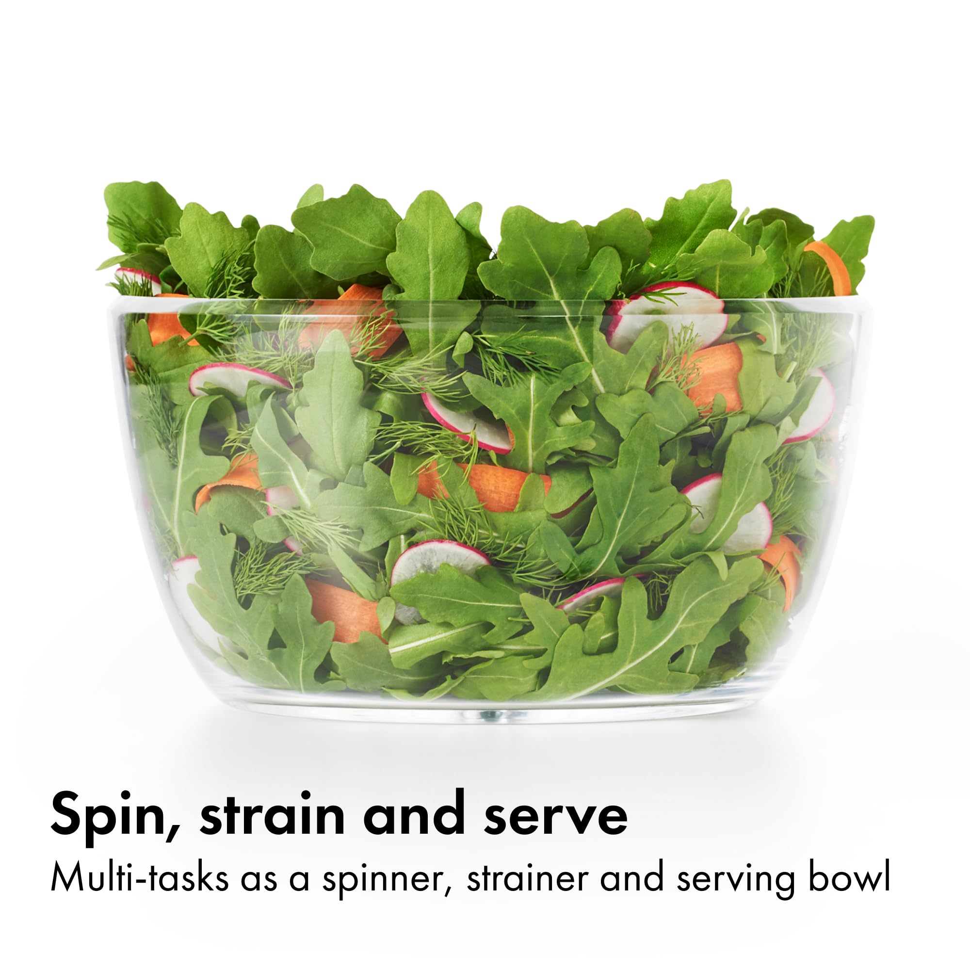 OXO Good Grips Little Salad & Herb Salad Spinner, Fruit Washer and Lettuce Spinner