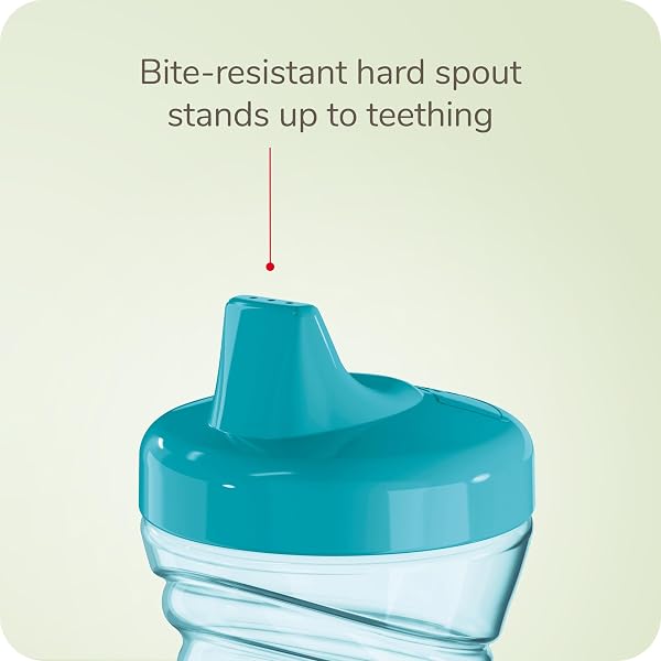 NUK FUN GRIPS HARD SPOUT SIPPY CUP, 10 OZ. | EASY TO HOLD, BPA FREE, SPILL PROOF TODDLER CUP, 4PK
