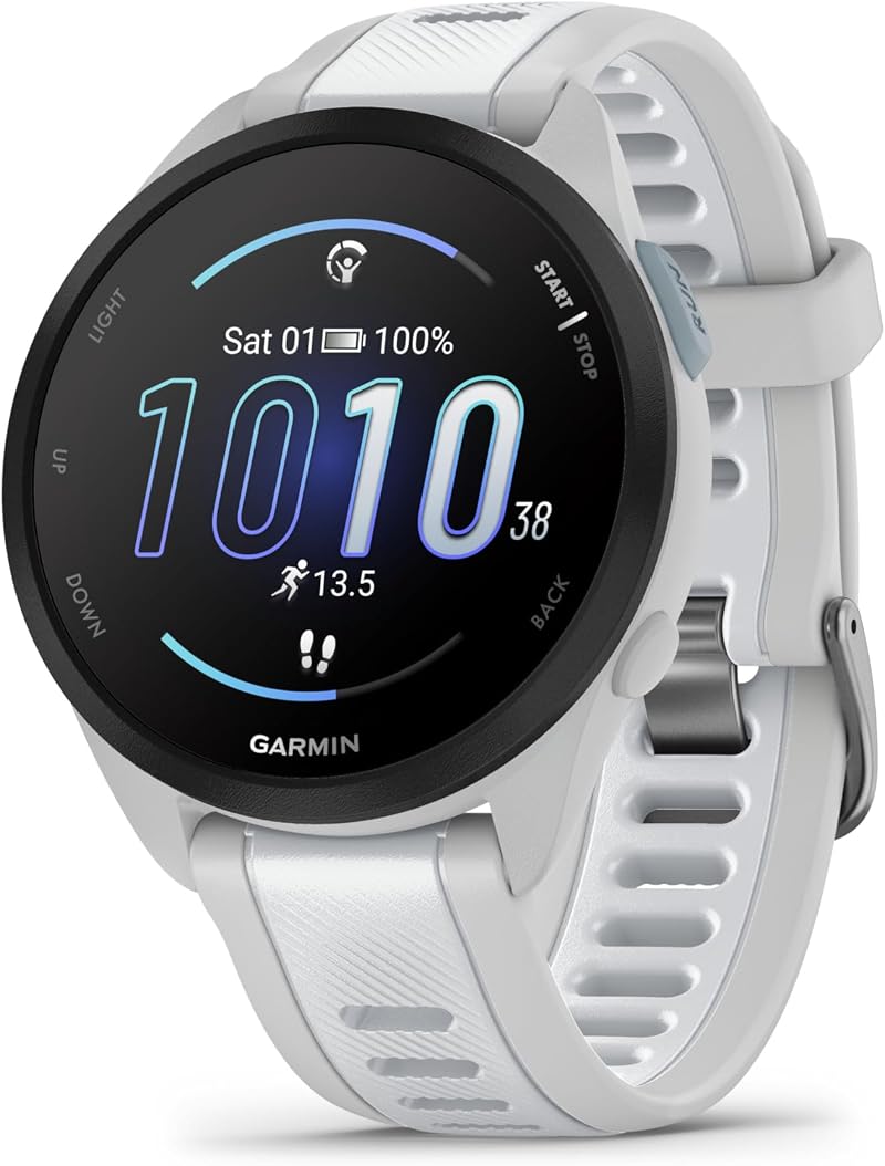 Garmin Forerunner 165 43mm GPS Running Smartwatch AMOLED Touchscreen