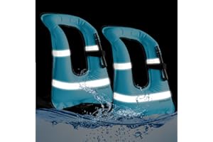 Meooeck 2 Pcs Snorkeling Vest for Adults Safety Inflatable Snorkel Vest for Swim Kayaking Travel