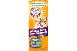 Arm and Hammer A&H Double Duty Litter Deodorizer with Advanced Odour Control, 850g