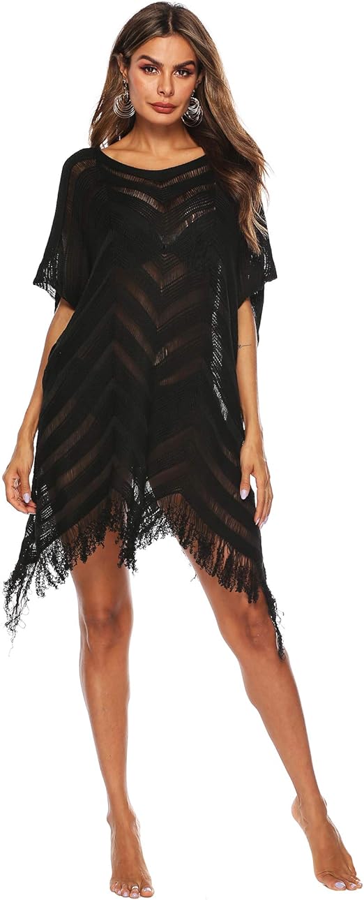 HiSunlyan Womens Cover Up for Swimwear Summer Beach Coverups Crochet