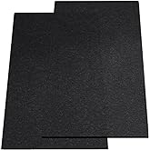 Nexboraque 2 Pack Garage Floor Mat, 60 x 36 Inch Oil Spill Mat for Under Car Driveway Mats with Waterproof Backing, Black Reusable Rubber Mat Garage Mat for Protecting Surfaces