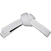 ROX Fit BJJ Belts Brazilian Jiu-Jitsu Belts Durable Lightweight Design Competition White