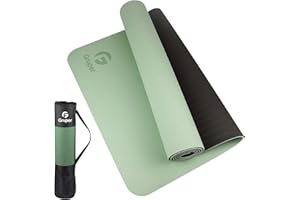 Gruper Yoga Mat Non Slip, Eco Friendly Fitness Exercise Mat with Carrying Strap,Pro Yoga Mats for Women,Workout Mats for Home, Pilates and Floor Exercises