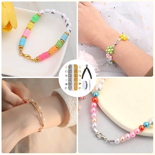 1200 Pcs Crimp Beads Kit for Jewelry Making, Acejoz Crimp Beads, Crimp  Covers, Crimp Tubes and Wire Guardians,