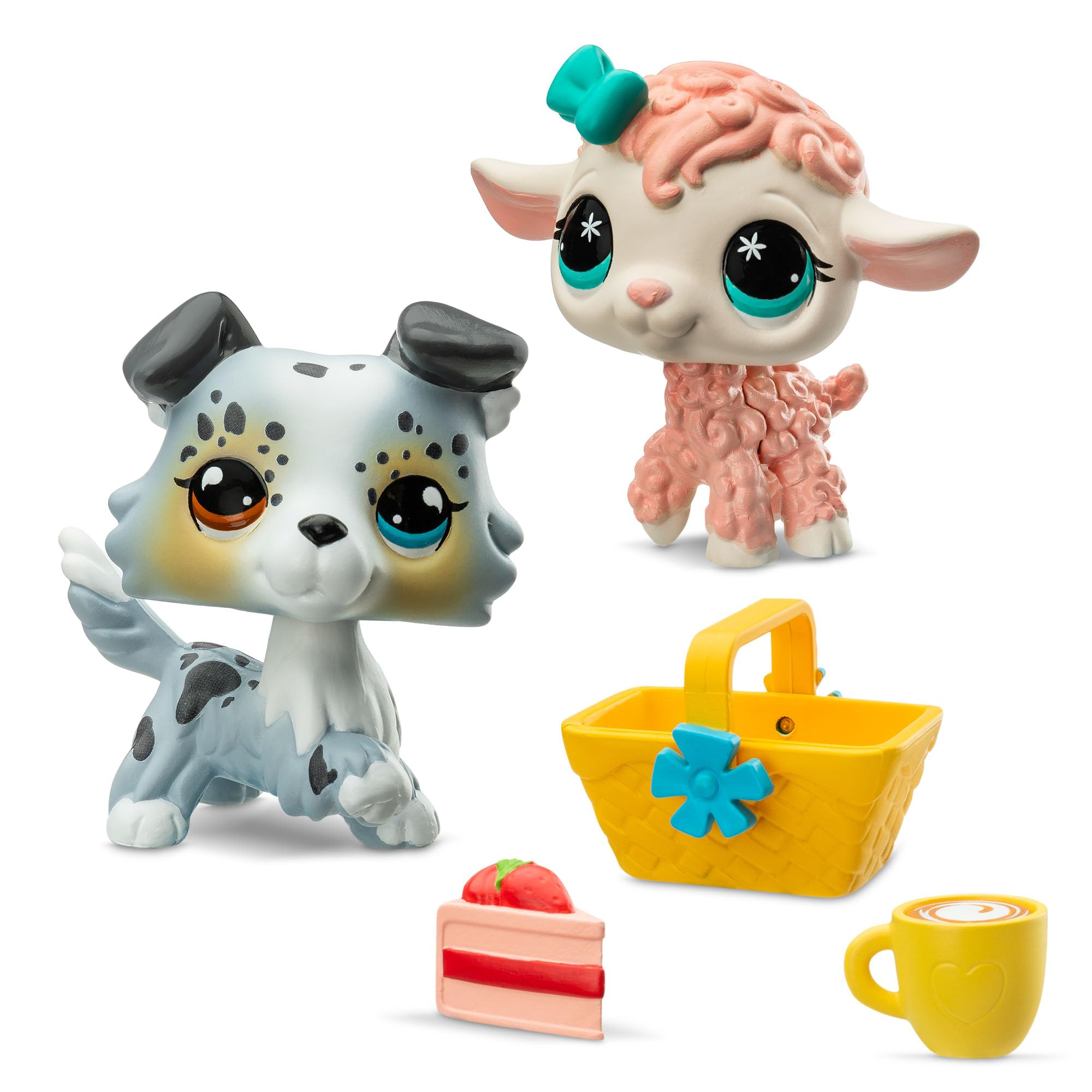 Littlest Pet Shop Pet Pairs Bundle 4 Pack - Series 4 - Gen 7 Authentic LPS Bobble Head Toy Figure, Collectible Toy Animal, Ages 4+