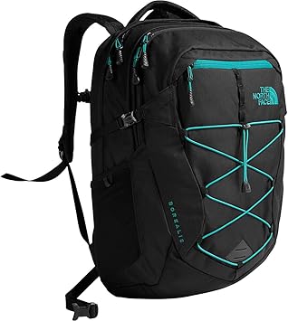 green north face bag