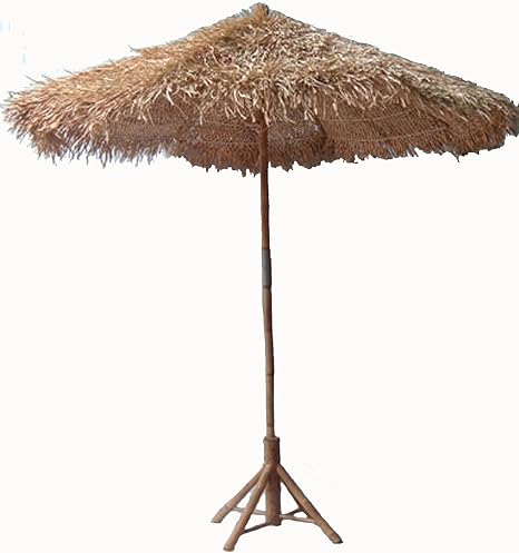 Amazon Com Bamboo 54 Thatched Umbrella 9 Patio Umbrellas Garden Outdoor