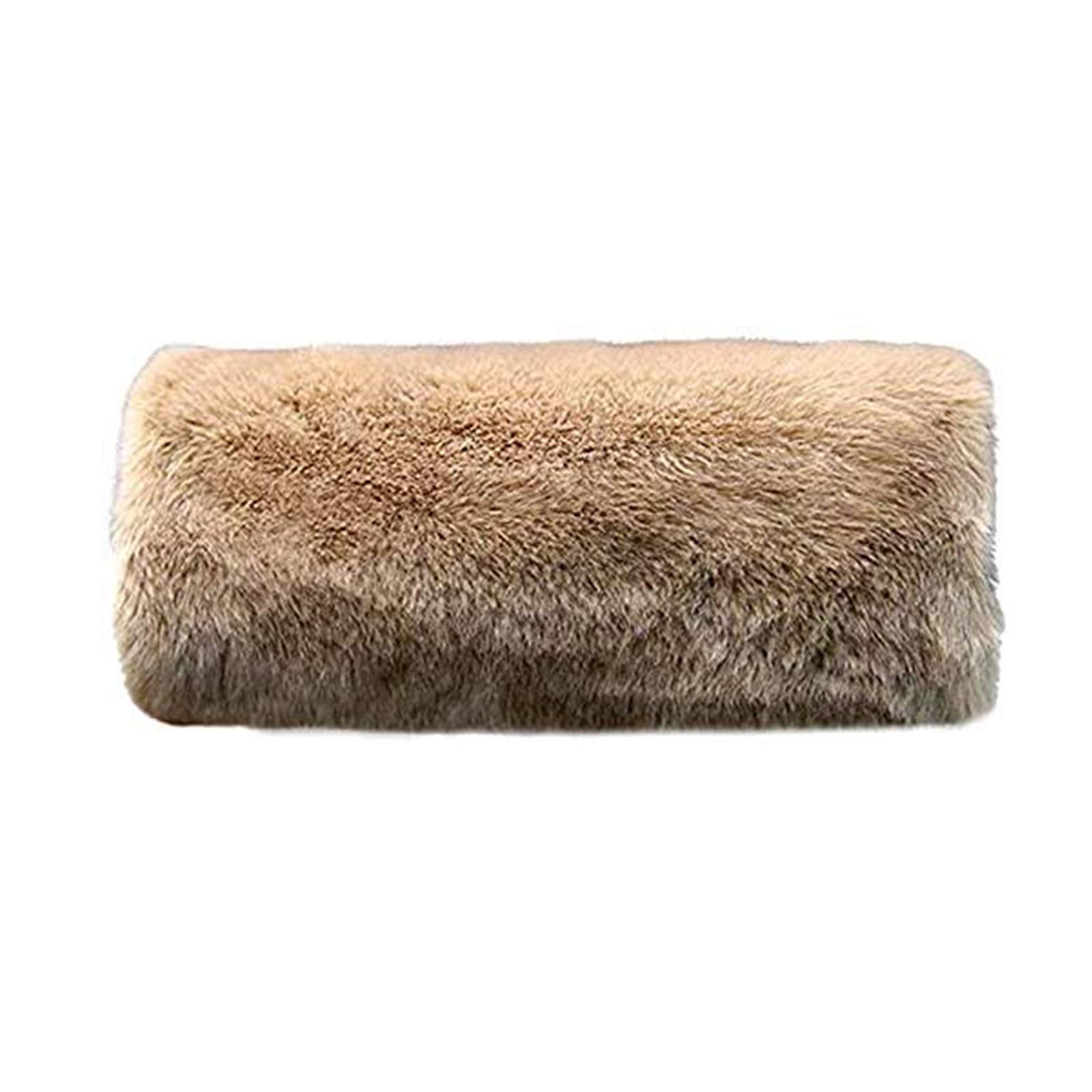 Hand Muffs Faux Fur Muff for Warming Hand in Winter (Khaki), 13.8-inch *7.9 (35cm * 20cm)