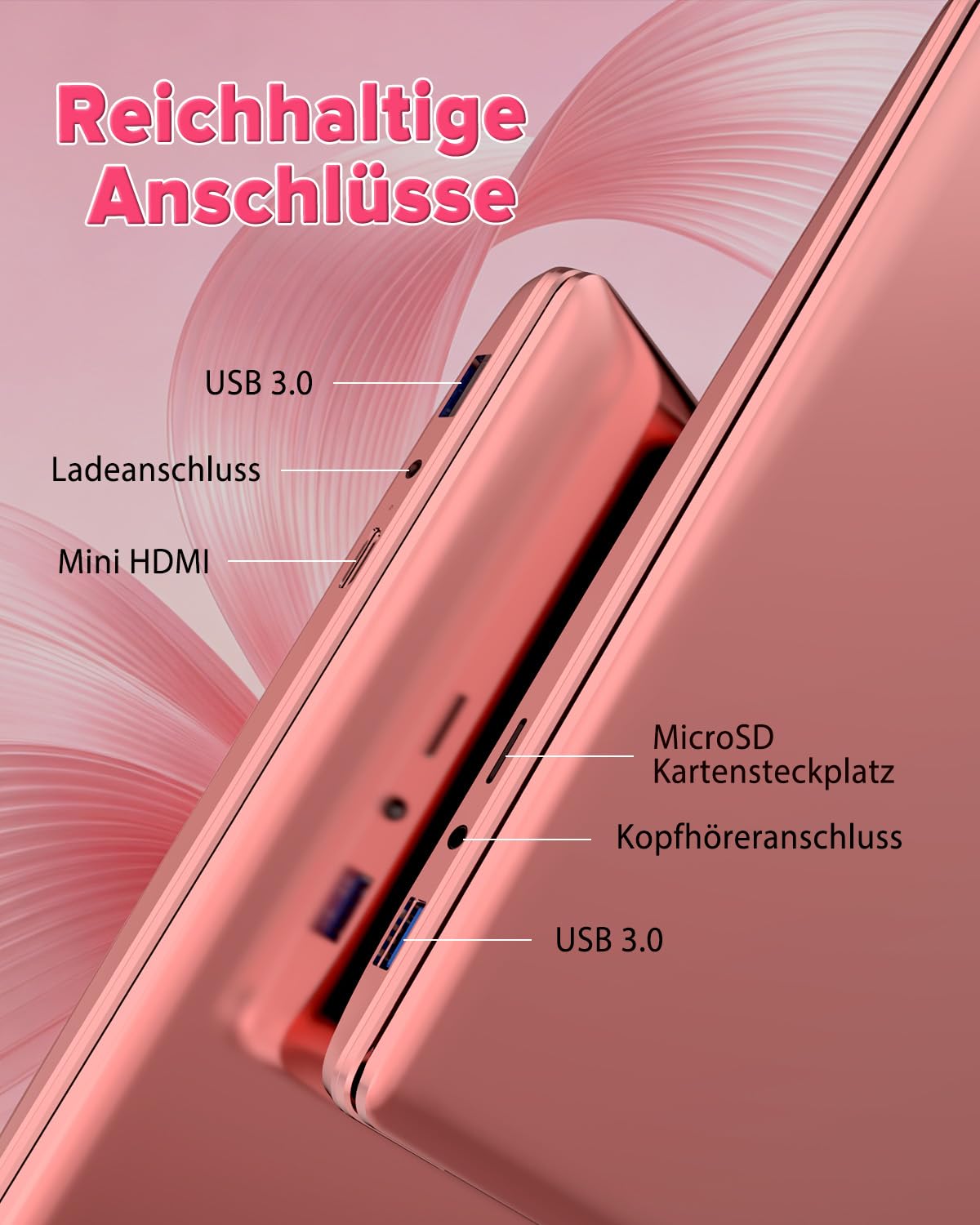 Molegar 2026 Laptop Computer Notebook,15.6" IPS FHD Display,Celeron N5100(Beats N4120/5205U CPU),WiFi5,BT5.0,USB3.0,Beleuchtete Tastatur,Fingerprint für Business Home Office und Studenten 7